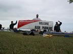 Bush Paddlers Raise the Flag